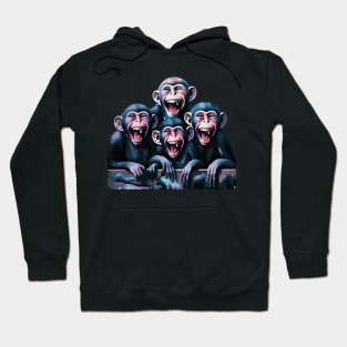 smiling monkeys Hoodie